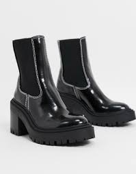 Asos truffle black micro suede zip chunky platform cleated chelsea boots 3/36. The Chunky Chelsea Boots Edit Shop Monde