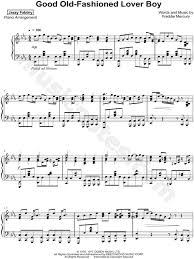 Includes 1 print + interactive copy. Jazzy Fabbry Good Old Fashioned Lover Boy Sheet Music Piano Solo In Eb Major Download Print Sku Mn0192044