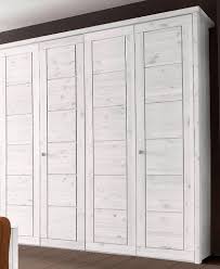 Die kombination von silenta kinderschränken und silenta regalen aus holz ermöglicht es ihnen. Massivholz Kleiderschrank 4turig Kiefer Massiv Weiss Schlafzimmer Schrank Holz Ebay