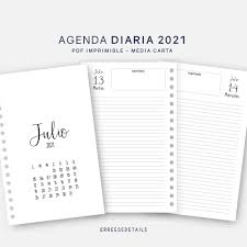Planner Daily 2021 Half Letter Agenda With Hours Appointment Agenda 2021 2021 Planner In 2020 Planner Daily Planner Lettering