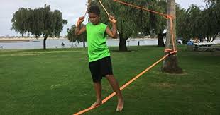 Favorite Camping Gear Slackline Kit With Training Line Help Line Tree Protectors Carry Bag And Setup Instructions Slackline Relaxing Activities Camping Gear