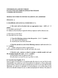 O simplă facultate de limbi nu te va transforma în traducător bun. Catedra Subiecte Admitere Model