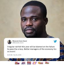 Manasseh Azure Awuni shares a thought