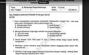 Sila pertama dalam pancasila berbunyi …. Soal Ulangan K 13 Kelas 5 Tema 6 Panas Dan Perpindahannya Sekolahdasar Net