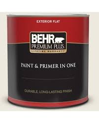 We have a huge range of exterior paint including exterior satin & gloss and smooth & textured masonry paint, all available in colours ranging from brilliant white to black. Big Deal On Behr Premium Plus 1 Qt 720c 1 White Truffle Flat Exterior Paint And Primer In One