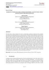 We did not find results for: Pdf Bankruptcy Prediction Using Altman Z Score Model A Case Of Public Listed Manufacturing Companies In Malaysia