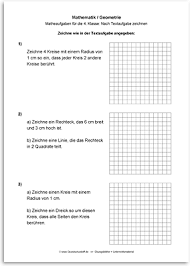 Arbeitsblatt Mathematik Geometrie Nach Textaufgabe Zeichnen Nr 4 Pdf