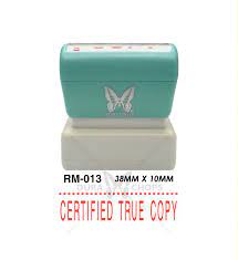 The copy chop can be used to produce a motion every time a trigger occurs. Rm 013 Certified True Copy