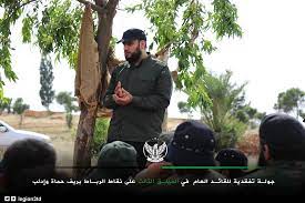 Ahmad aburob | أحمد أبو الرب. Ù‚Ø§Ø¦Ø¯ Ø§Ù„ÙÙŠÙ„Ù‚ Ø§Ù„Ø«Ø§Ù„Ø« Ø§Ù„ØªØ§Ø¨Ø¹ Ù„Ù„Ø¬ÙŠØ´ Ø§Ù„ÙˆØ·Ù†ÙŠ ÙŠØµÙ„ Ø¬Ø¨Ù‡Ø§Øª Ø±ÙŠÙ Ø­Ù…Ø§Ù‡ Ù„ØªÙÙ‚Ø¯ Ø§Ù„Ø§Ø³ØªØ¹Ø¯Ø§Ø¯Ø§Øª Ø§Ù„Ø¹Ø³ÙƒØ±ÙŠØ© ÙÙŠ Ù…ÙˆØ§Ø¬Ù‡Ø© Ø§Ù„Ù†Ø¸Ø§Ù… Ù…Ø±ÙƒØ² Ø§Ù„ØµØ­Ø§ÙØ© Ø§Ù„Ø§Ø¬ØªÙ…Ø§Ø¹ÙŠØ©