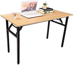 Amazon Com Halter Folding Computer Desk Foldable Writing Study Table For Home Office Desk Use Whit Home Office Desks Office Desk Folding Computer Desk