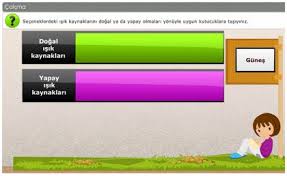 Birincil veya ikincil özellik olarak hangi dalganın yayıldığının önemi yoktur. 3 Sinif Dogal Ve Yapay Isik Kaynaklari Fen Bilimleri Testi Morpa Kampus