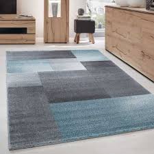 Choosing a living room carpet is a task that must be executed with several factors taken into consideration to improve the overall decor of the of the space. Living Room Carpet Modern Refers To A Short Stack Optical Block Blue Gray Size 80x150 Cm