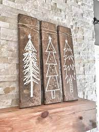 Set Of 3 Rustic Wooden Christmas Trees Xmas Wood Tree Decoration For Holiday Season Christmas Holiday Gift And Present Rustic Christmas Wooden Christmas Trees Christmas Decor Diy Holiday Christmas Gifts