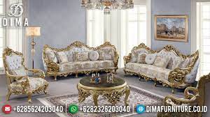 Luxury Sofa Set Kursi Ruang Tamu Ukiran Mewah Jepara New Gold Df 1217 Luxury Sofa Classic Sofa Sets Sofa Set