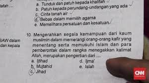 Sbmptm tersebut akan dilaksanakan dengan dua jenis tes, yaitu tes potensi. Kemenag Anulir Soal Ujian Fikih Bermuatan Jihad Dan Khilafah