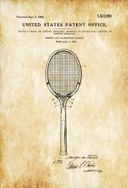Tennis And Badminton Racket Patent Patent Print Wall Decor Etsy Imagens De Tenis Raquete De Tenis Ideias