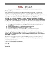 Best Customer Experience Manager Cover Letter Examples Livecareer