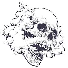 Vaping Skull Art Vector Vecsterarts Bestvector Vapor Vaper Artist Drawing Lineart Tattoo Skull Art Skulls Drawing Art
