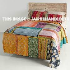 Looking for bohemian quilt king. Patch Quilt Indian Patch Work Cotton Kantha Quilt Queen Bedspreads Throw Blanket Bed Cover Bohemian Bedding Handmade Kantha Quilt King Size Kantha Quilt Multi Birds Bohemian Bedspread Home Kitchen Bedding Efectoeducativo Cl
