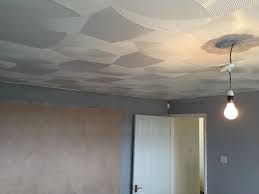 Artex Ceiling Prepared For Skimming Artex Ceiling Ceiling Lights Ceiling