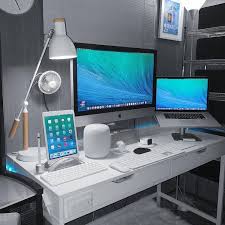 Homegamingsetup Apple Desktop Ideas Of Apple Desktop Appledesktop Desktop In 2020 Workspace Design Computer Desk Setup Imac Desk
