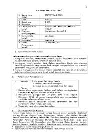 Statistika ini adalah studi tentang bagaimana merencanakan, mengumpulkan, menganalisis, menafsirkan, dan menyajikan data. Silabus Statistik Pariwisata Doc