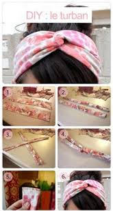 Diy Fabriquer Un Turban A Cheveux Diy Headband Diy Hair Accessories Diy Hairstyles