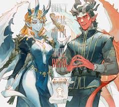 raphael and mizora (dungeons and dragons and 2 more) drawn by  yuji_(fantasia) | Danbooru