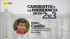 El candidato de perú libre ha anunciado entonces que esperará los resultados de esta noche en tacabamba y ya no en lima, como estaba previsto en un inicio. Rpp Noticias Candidatos A La Presidencia En Un 2x3 Pedro Castillo Del Partido Peru Libre Facebook