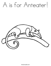 It's a wonder how nature designs itself. A Is For Anteater Coloring Page Twisty Noodle