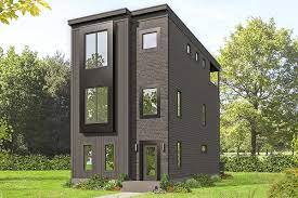 2044 sq ft, & second floor : Contemporary 3 Story Home Ideal For Narrow Lot 68634vr Architectural Designs House Plans