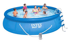 Naduvnoj Bassejn Intex Easy Set 28166 54908 457h107 Sm Filtr Nasos Kartridzhnyj Filtr Lestnica Podstilk Easy Set Pools Intex Swimming Pool Swimming Pools