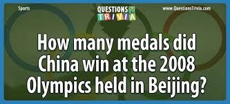 Challenge them to a trivia party! How Many Medals Did China Win At The 2008 Olympics