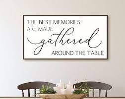 Farmhouse Wall Decor Etsy Dining Room Wall Decor Dining Room Wall Art Dining Room Walls