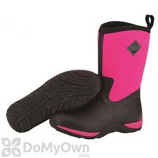 Muck Boots Arctic Weekend Womens Black Hot Pink Boot