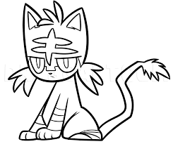 All girls and boys love little kittens, because they are so nice and affectionate. How To Draw Litten Coloring Page Trace Drawing