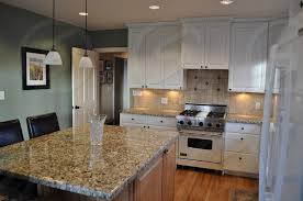 tan granite & backsplash