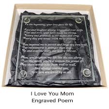 This mother's day poem could be copied or written into your mother's day cards or projects etc. Mother S Day Gifts For Mother From Daughter Or Son Engraved I Love You Mom Poem Mother Gift 3 5x3 5 Inch Coaster Buy Online In Bahamas At Bahamas Desertcart Com Productid 187795509