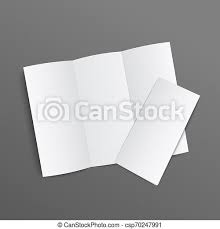 It can be bleached to various lighter shades varying from brown to white. Blank Trifold Leaflet Realistic Mockup White Brochure Type Document With Three Folds Open And Closed Flat Lay View Of Empty Canstock