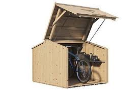 13 5 Mm Bikebox Ca 200 X 150 Cm Schuppen Gerateschuppen Fahrradschuppen Holz Ebay Fahrradschuppen Fahrradschuppen Holz Fahrradbox