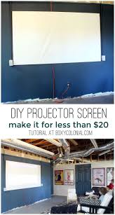 The diy projector screen in this project is lightweight, easily removable, and can be stored in a bedroom closet or garage. Diy Projector Screen For Less Than 20 Diy Projector Movie Room Projector Screen
