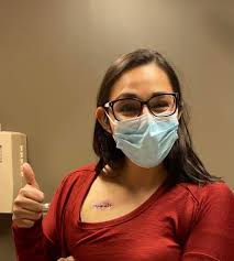 My port was removed today I'm in soooo much pain but I want complain by  Gods Grace & Mercy can't leave out Favor I'm still here