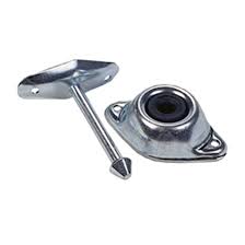 The rubber bumper tip protects the door from getting damaged. Jr Products Plunger Door Stop 4 3 4 Angled 194548 Rv Hardware At Sportsman S Guide