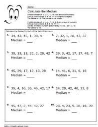 Learn What A Median Is In Math Using Worksheets Math Worksheets Math Methods Phonics Worksheets