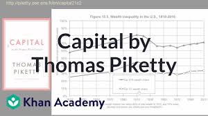 Capital By Thomas Piketty Video Khan Academy