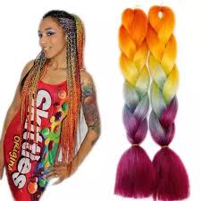 Just like with most braid hairstyles, you can keep your hair away from your face and body on those scorching. 165g Four Color Darling Afro African Kinky Synthetic Extension Braids Ombre Colorful X Pression Hair Braiding Extensions Buy X Pression Hair Braiding Extensions Ombre Braiding Hair Colorful Braiding Hair Product On Alibaba Com