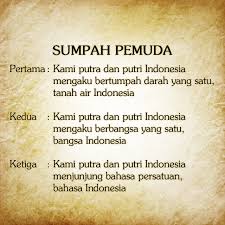 Pidato Bahasa Inggris Singkat Tentang Sumpah Pemuda