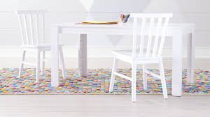 Large Adjustable White Kids Table And Shore Kids Chairs Set Crate And Barrel White Kids Table Kids Chairs Kid Table