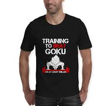 You get here only the best price and quality products. Buy Hangout Store Training To Beat Goku Dragon Ball Z T Shirt Black At Amazon In