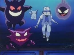 After ash struggled to defeat sabrina, sabrina's father told him that ghost pokémon would probably be able to defeat sabrina's psychic minions and suggested going to the pokémon tower to find gastly, haunter, and gengar.ash found all three of them, but did not capture them. 12 Facts You Probably Didn T Know About Ash Ketchum